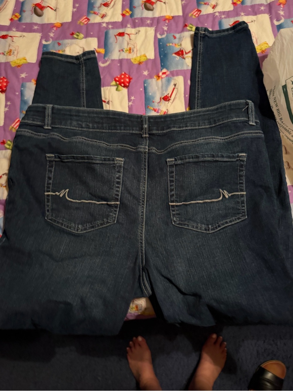 Maurices Dark Blue Stretch Jeggings